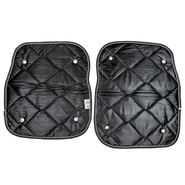 Set: Thermomatten schwarz Komplettset 9-teilig Ford Tourneo Custom V710 ab 10/2023 / VW neuer Transporter langer Radstand