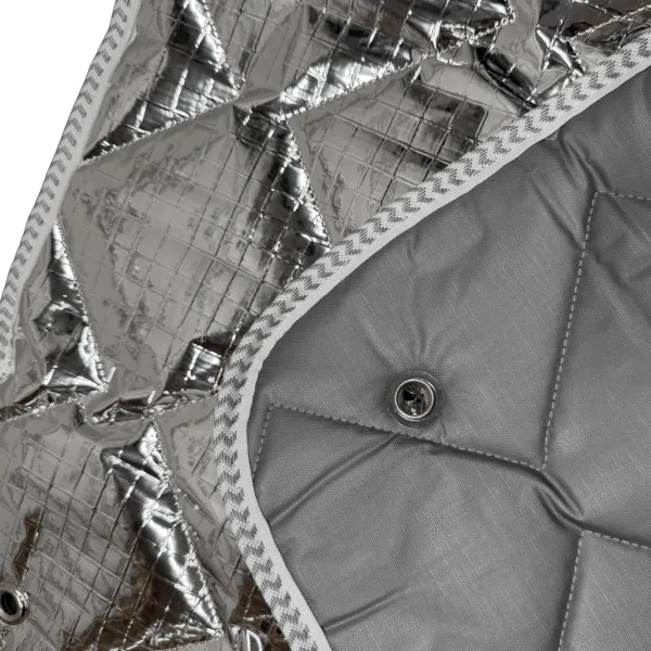 Detail Thermomatten innen grau / außen silber
