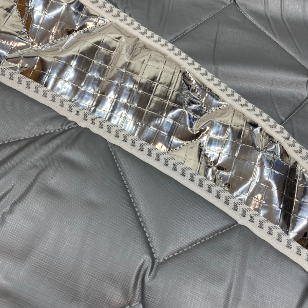 Detail Thermomatten innen grau / außen silber