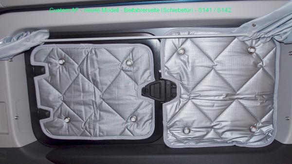 Thermomatten Dark Edition Premium Ford Custom / auch Tourneo und Nugget ab 2012 - 09/2023 Komplettset - zum Konfigurieren