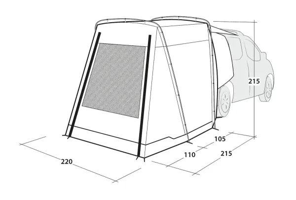 Outwell Heckzelt Dune SUV - Freistehend