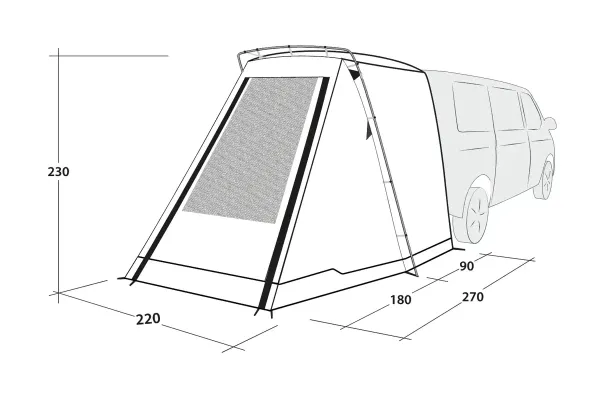 Outwell Heckzelt Sand VAN