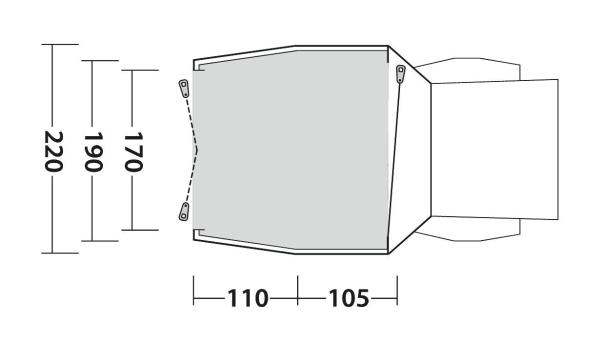 Outwell Heckzelt Dune SUV - Freistehend