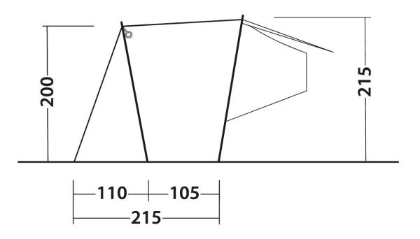 Outwell Heckzelt Dune SUV - Freistehend
