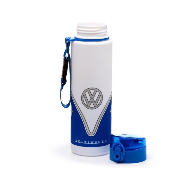 Volkswagen VW T1 Camper Bus Blau Pop Top 600ml Bruchsichere Wasserflasche