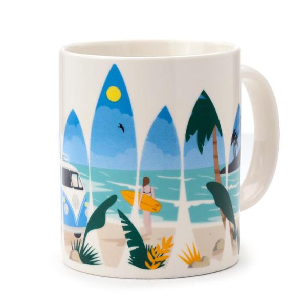 Volkswagen VW T1 Bulli Waves Tasse aus Porzellan