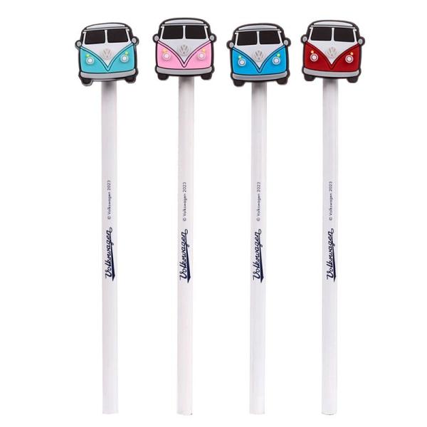Volkswagen VW T1 Bulli 1 Stück Bleistift mit PVC Topper