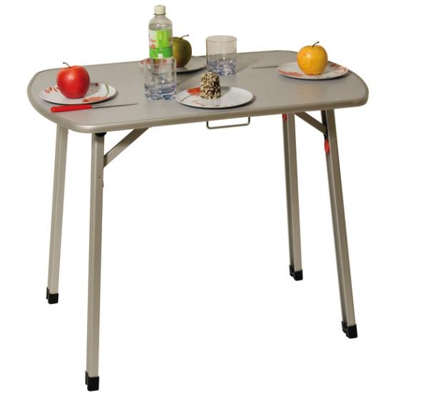 Campingtisch Multi Universaltisch Bustisch Hellgrau 90 x 60 cm