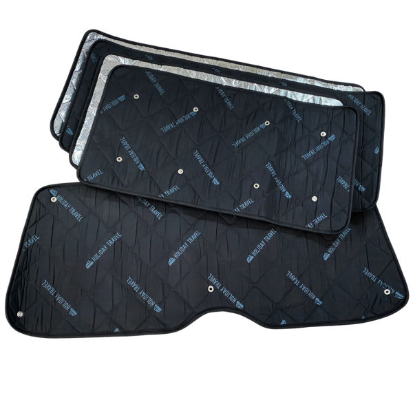 Thermomatten Wohnraum + Heck VW Transporter T5 / T6 langer Radstand schwarz