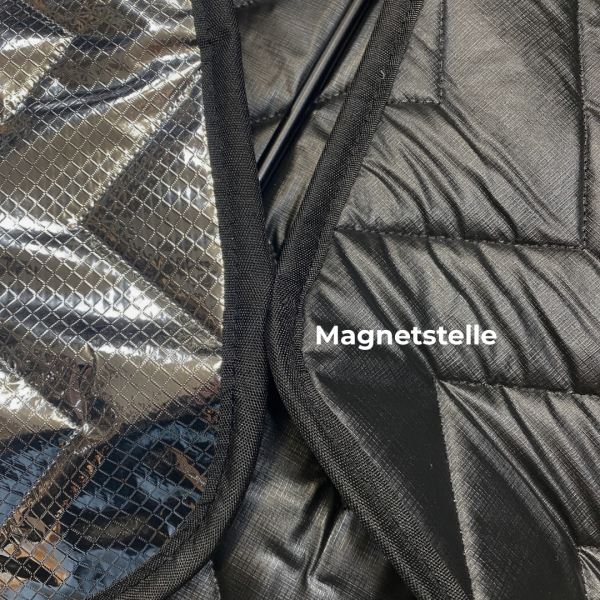 Thermomatten PSA Spacetourer, Campster, Vanster, Crosscamp, ProAce Verso, Zafira Light Fahrerhaus Magnet schwarz