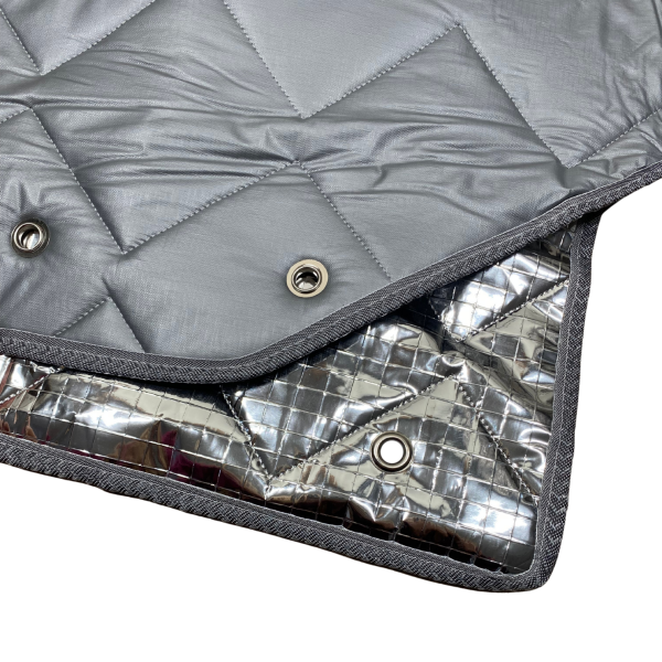 Detail Thermomatten innen grau / außen silber