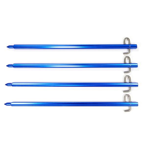 BasicNature Zelthering 'Steady' in blau - 4 Stück