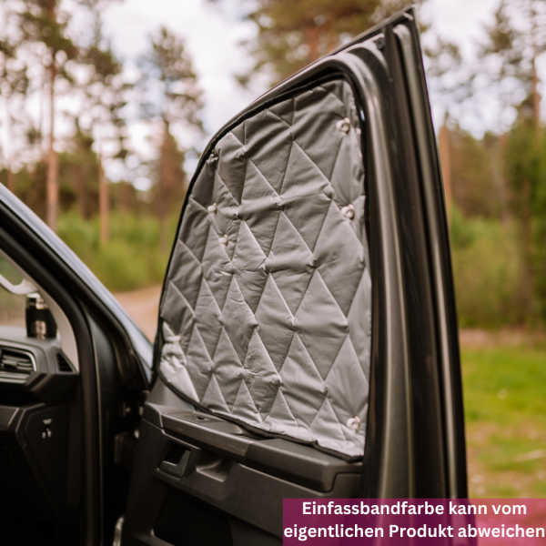 Thermomatten Dark Edition Premium VW T5 / T6 / T6.1 mit Originalverkleidung Komplettset - zum Konfigurieren