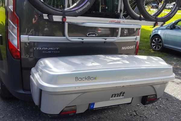 MFT BackBox weiß Heckbox Skibox Box Anhängerkupplung