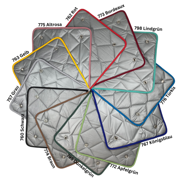 Thermomatten Premium Ford Nugget Plus Komplettset - zum Konfigurieren - mit farbigem Einfassband