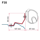 Fiamma Adapter 98655Z887 an einer F35