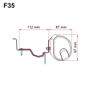 Fiamma Adapter 98655Z195 mit einer F35
