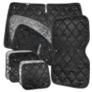 Set: Thermomatten Komplettset 10-teilig schwarz VW Caddy 2004 - 2020 - kurzer Radstand / Heckklappe