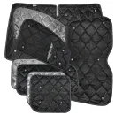 Set: Thermomatten Komplettset 10-teilig schwarz VW Caddy Maxi 2004 - 2020 Heckklappe