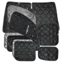 Set: Thermomatten Komplettset 11-teilig schwarz VW Caddy Maxi 2004 - 2020 Doppeltür