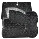 Set: Thermomatten Komplettset 8-teilig schwarz für Ford Tourneo Custom 2012 - 09/2023 langer Radstand für Heckklappe STANDARD