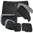 Set: Thermomatten Komplettset 9-teilig schwarz Berlingo III, Partner, Rifter III, Doblo III, Proace City, Combo ab 2018 kurzer Radstand Heckflügeltür STANDARD